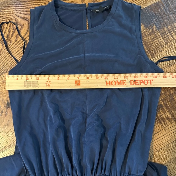 Navy blue sand washed Banana Republic cropped wide-leg jumpsuit - Picture 5 of 8